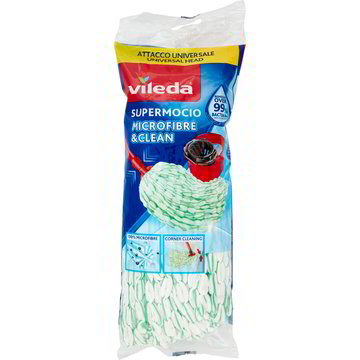 Mocio In Microfibra - Teste Di Ricambio OEM | Per Pulizie Efficienti | Bianco E Nero - Foto 10