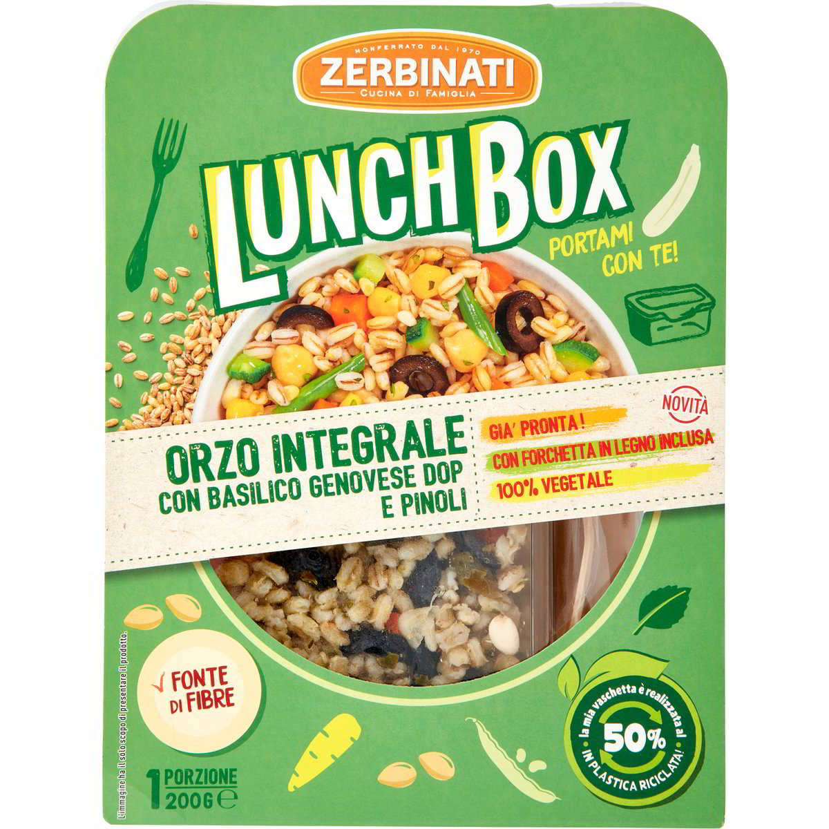 Cous cous orzo integrale/basilico lunch box ZERBINATI 200 G Coop Shop