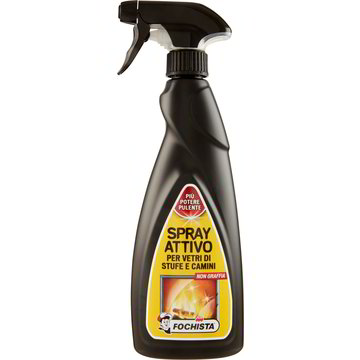 6 PZ.PULIVETRO DIAVOLINA SUPERVETRO PER PULIZIA VETRI STUFE E CAMINI D 500 Ml