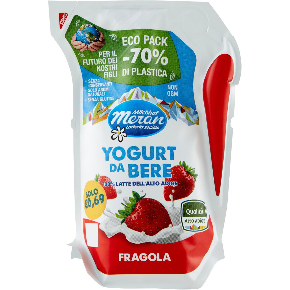 Yogurt da bere alla fragola LATTERIA MERANO 200 G - Coop Shop