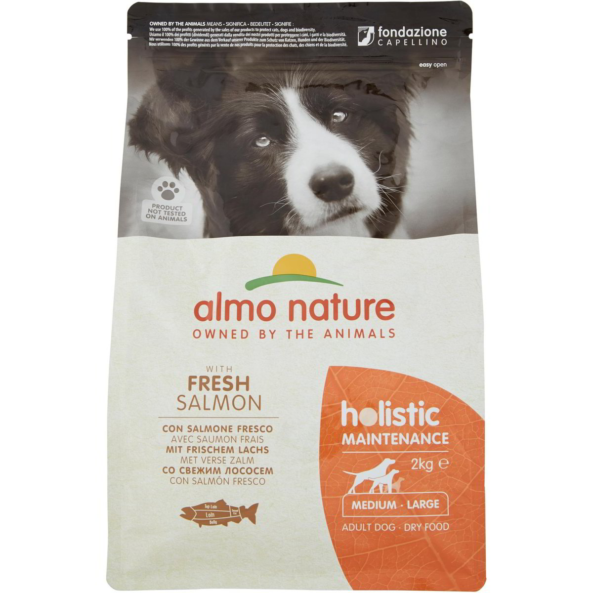 Crocchette Almo Nature Sterilised Con Salmone Fresco - Per Gatti Adulti Sterilizzati, 2kg - Foto 4