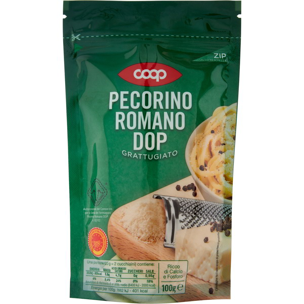 Pecorino romano DOP grattugiato COOP 100 G Coop Shop