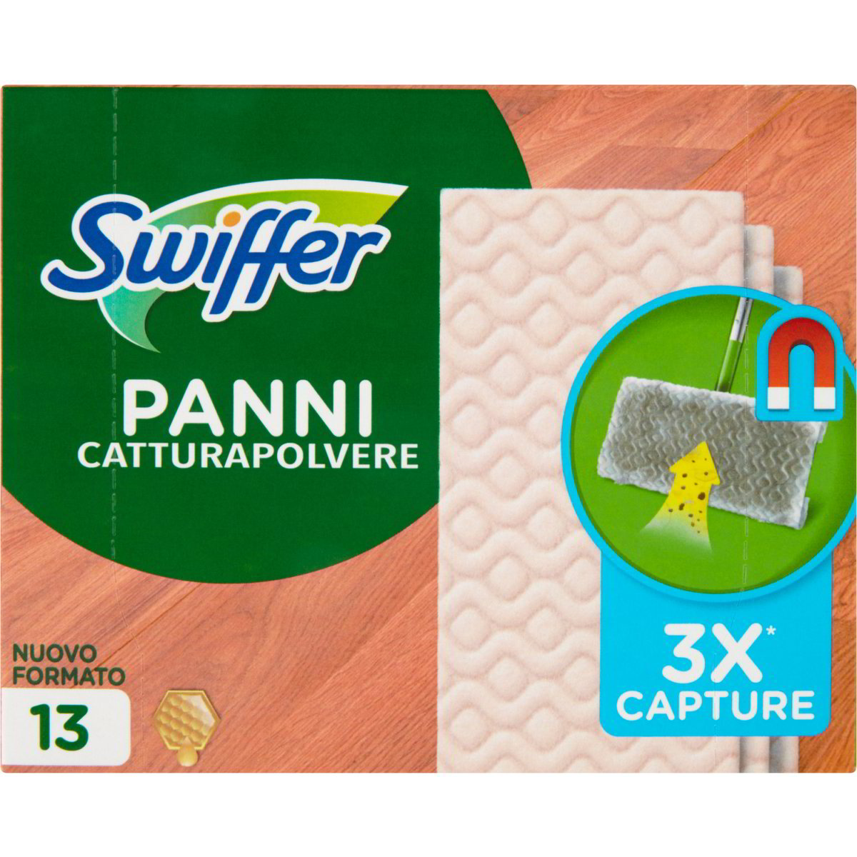 Panni Catturapolvere Swiffer Dry 192 Pezzi - Maxi Formato, Per Pavimenti E Peli Animali, Con Cera D'Api