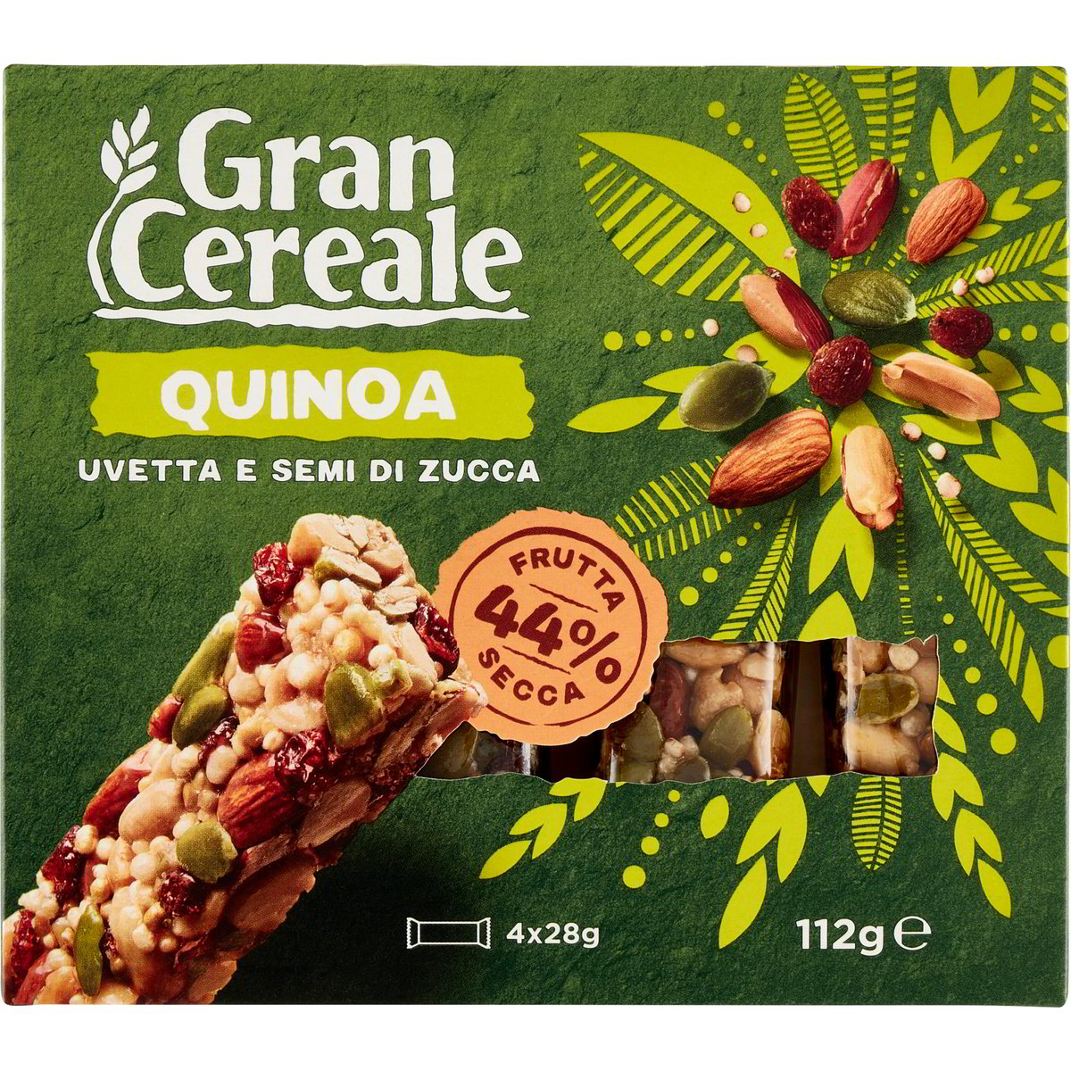 Barretta quinoa/uvetta/semi zucca gran cereale x4 MULINO BIANCO 112 G