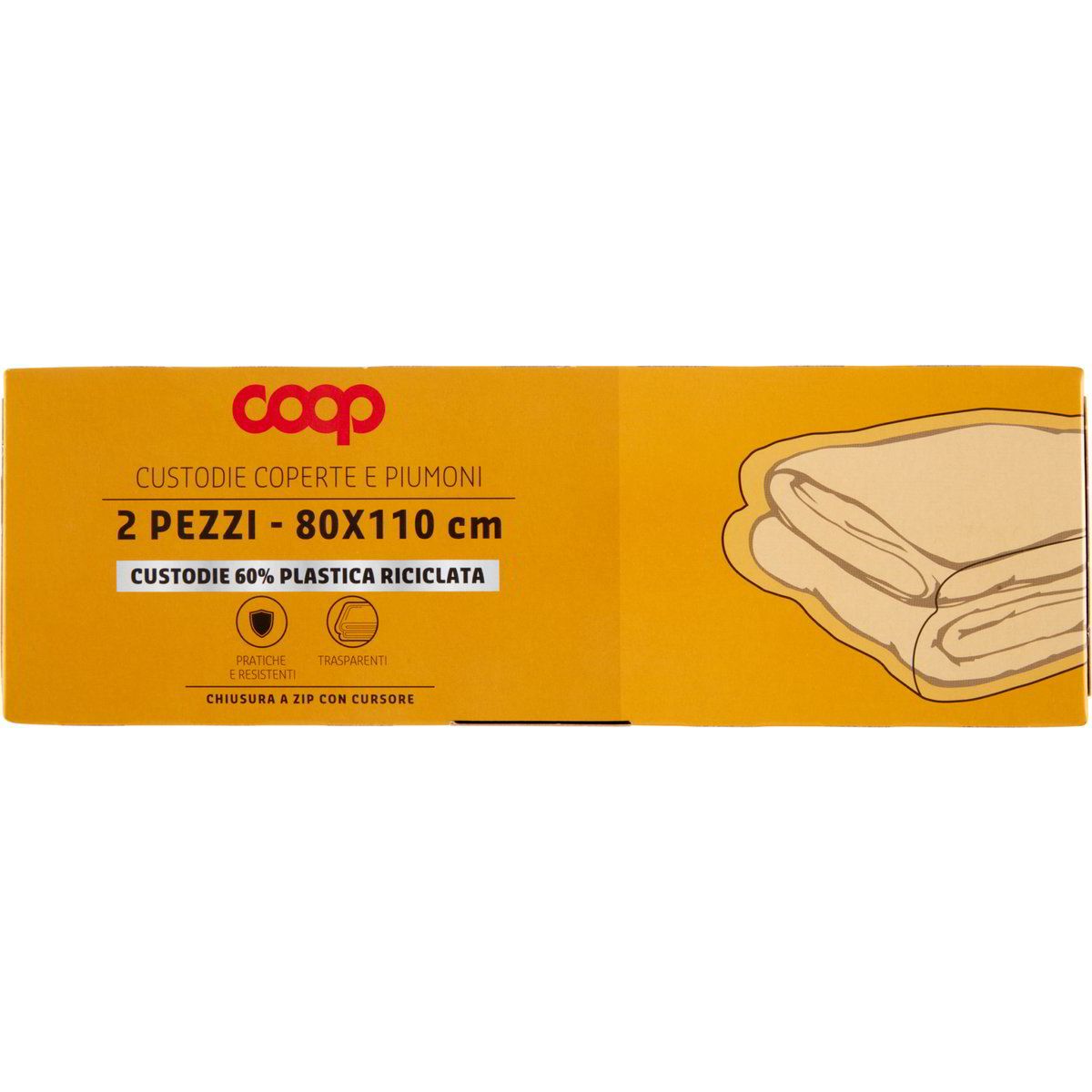 2 sacchetti trasparenti per piumoni, vestiti e biancheria da letto, contenitore per coperte in plastica da 90 l con cerniera e manico | Leroy Merlin