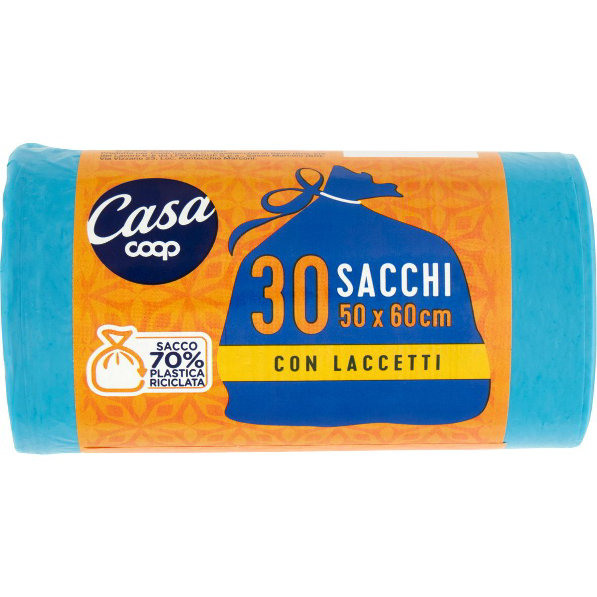 CSC - Sacchetti Spazzatura 30L con Laccetti, 480 Pz, Sacchi