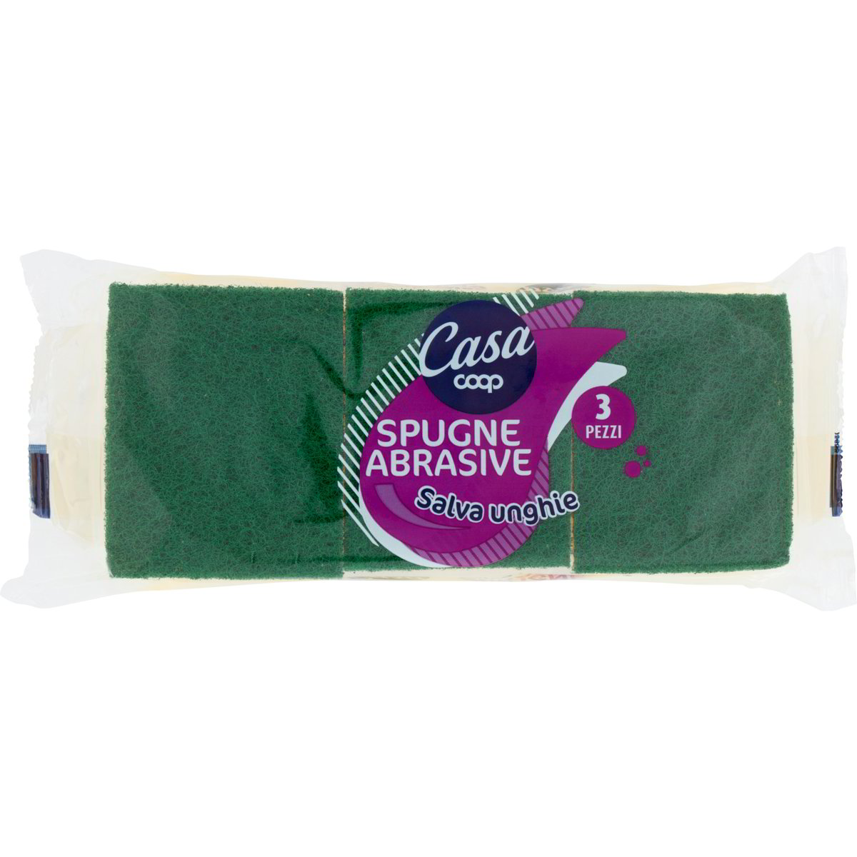 3 Spugne Abrasive - Per Pulizie Difficili, Forma Ergonomica, 9x7x4.5 Cm - Foto 7