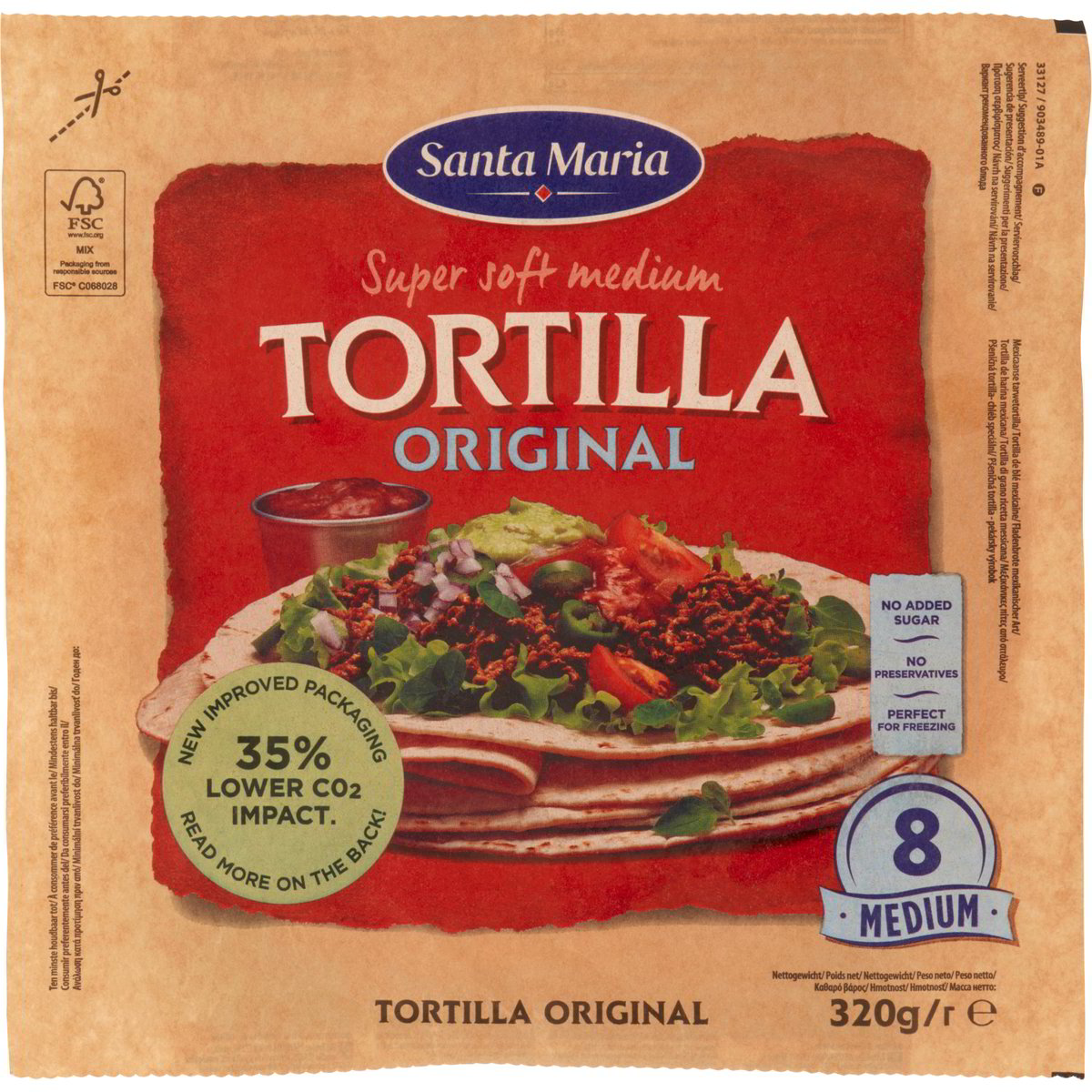 Wrap tortillas fresche morbide SANTA MARIA 320 G Coop Shop