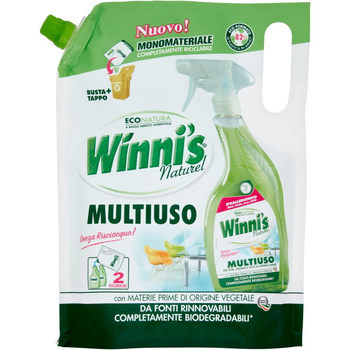 Detersanificante Per Superfici Dure Tergivir - Flacone Da 1000 Ml
