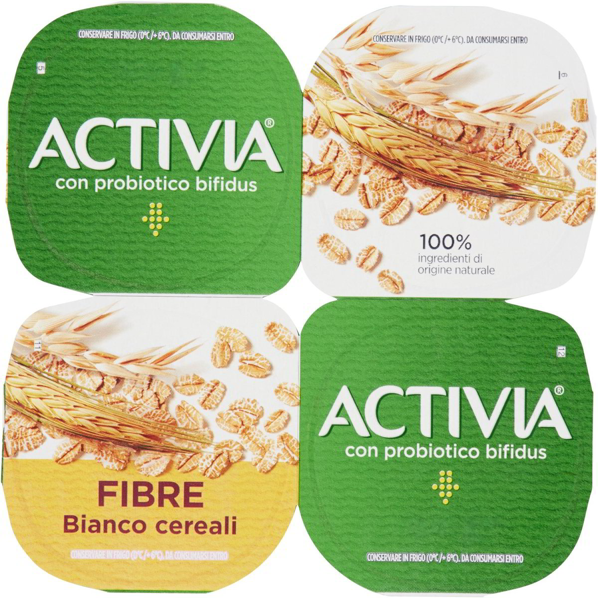 Yogurt activia fibre bianco con cereali ACTIVIA 4 X 125 G Coop Shop