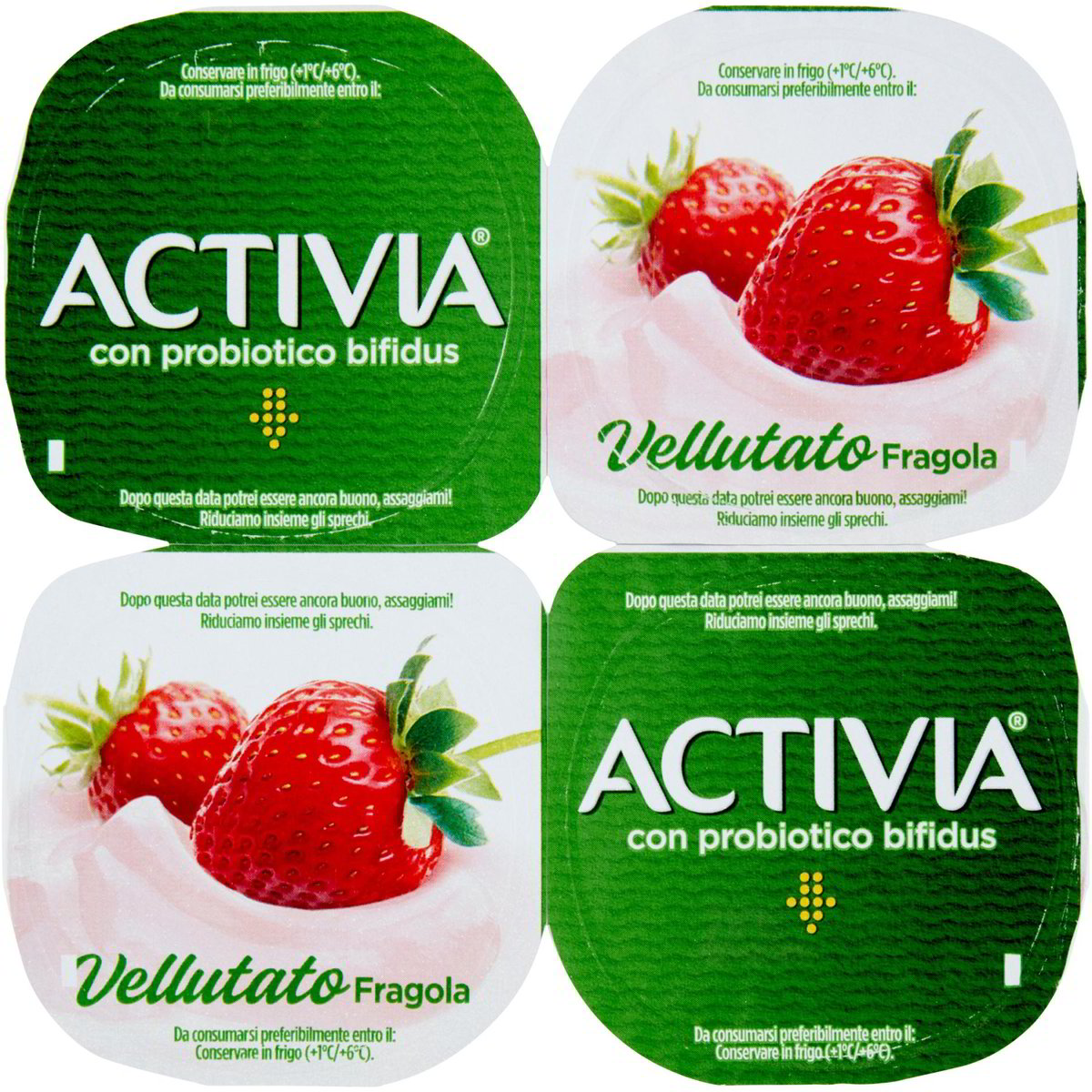 Yogurt activia vellutato alla fragola ACTIVIA 4 X 125 G Coop Shop