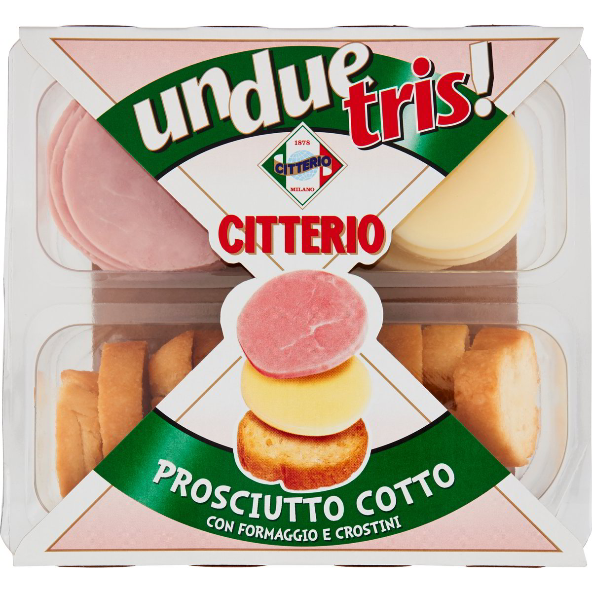 Snack crostini/prosciutto cotto/formaggio CITTERIO 100 G Coop Shop