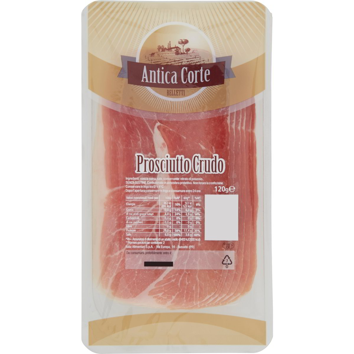 Prosciutto crudo ANTICA CORTE BELLETTI 120 G Coop Shop