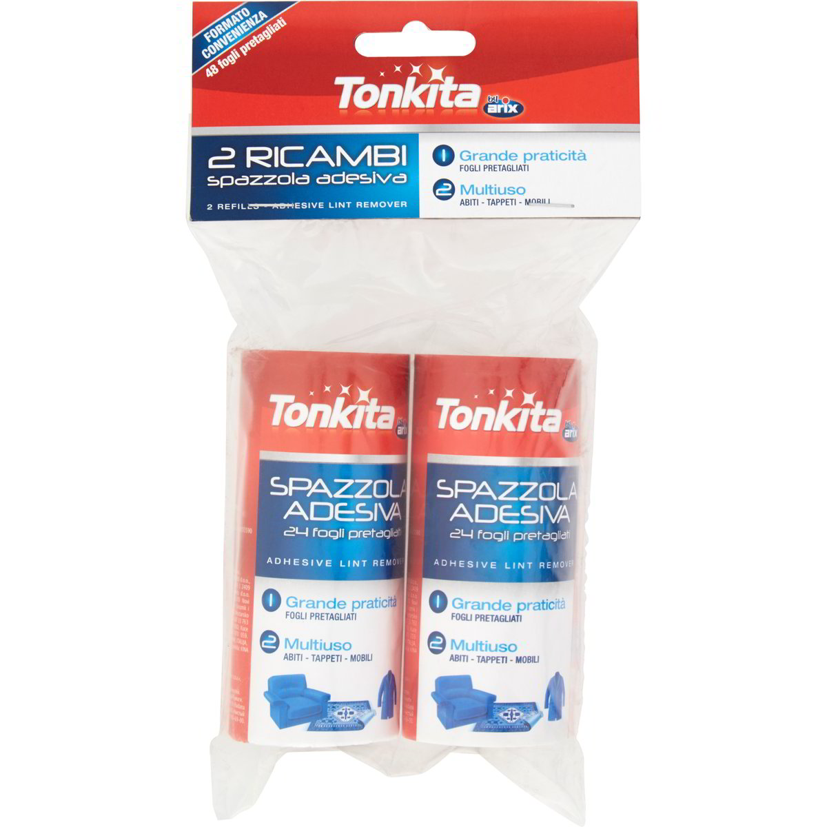 Tonkita spazzola adesiva 2 ricambi TONKITA 1 PZ - Coop Shop