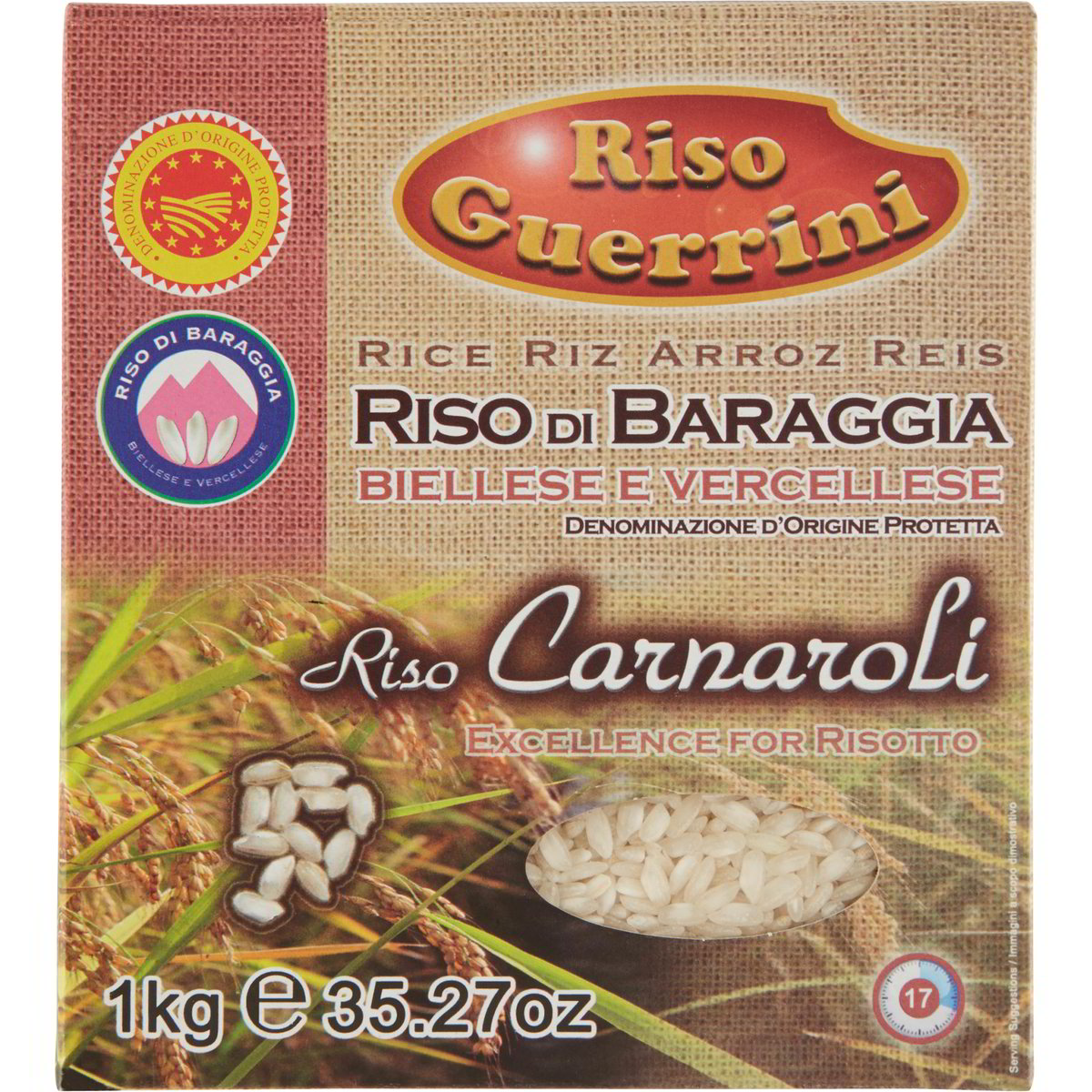 Riso carnaroli di baraggia biellese/vercellese DOP RISO GUERRINI 1000 G