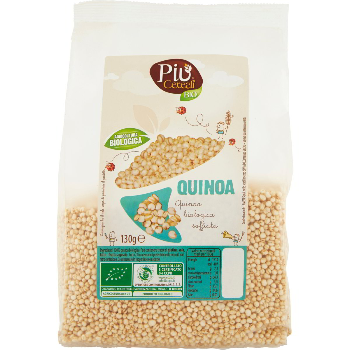 Quinoa soffiata PIÙ CEREALI BIO 130 G - Coop Shop