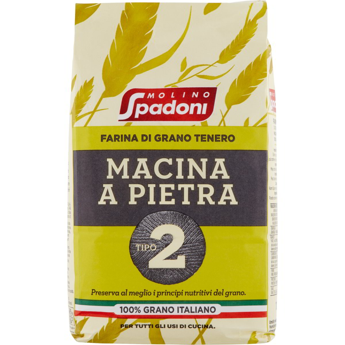 Farina Di Grano Tenero Macinata A Pietra Tipo 2 MOLINO SPADONI 1000 G farina-di-grano-tenero-macinata-a-pietra-tipo-2-molino-spadoni-1000-g