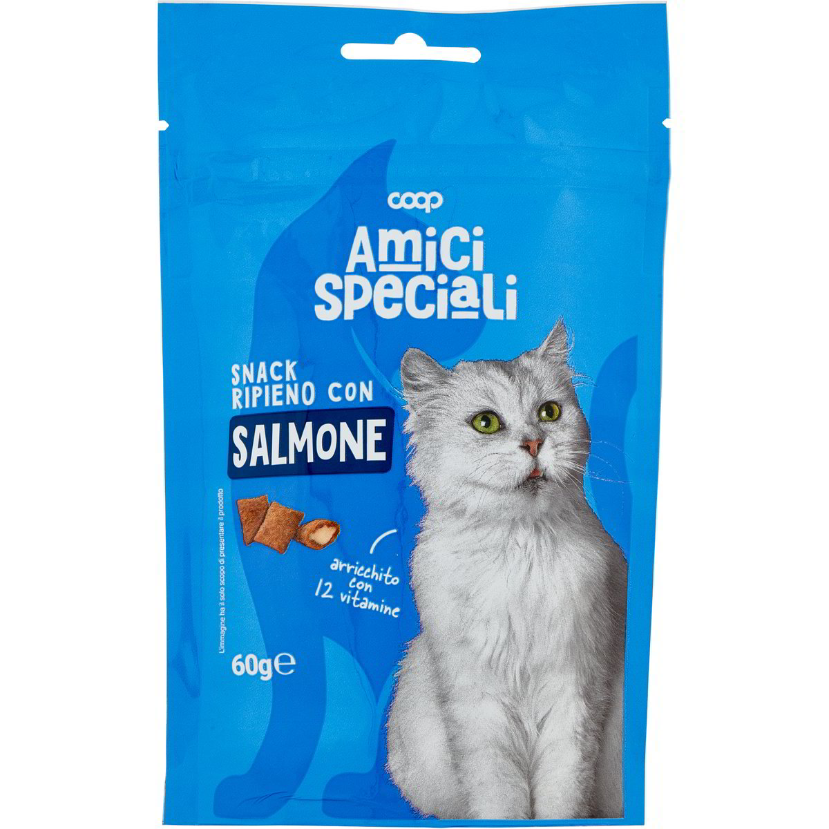 Snack Per Gatti Oasy Biscotti Ripieni Al Salmone - 6 Confezioni Da 60 Gr - Foto 3