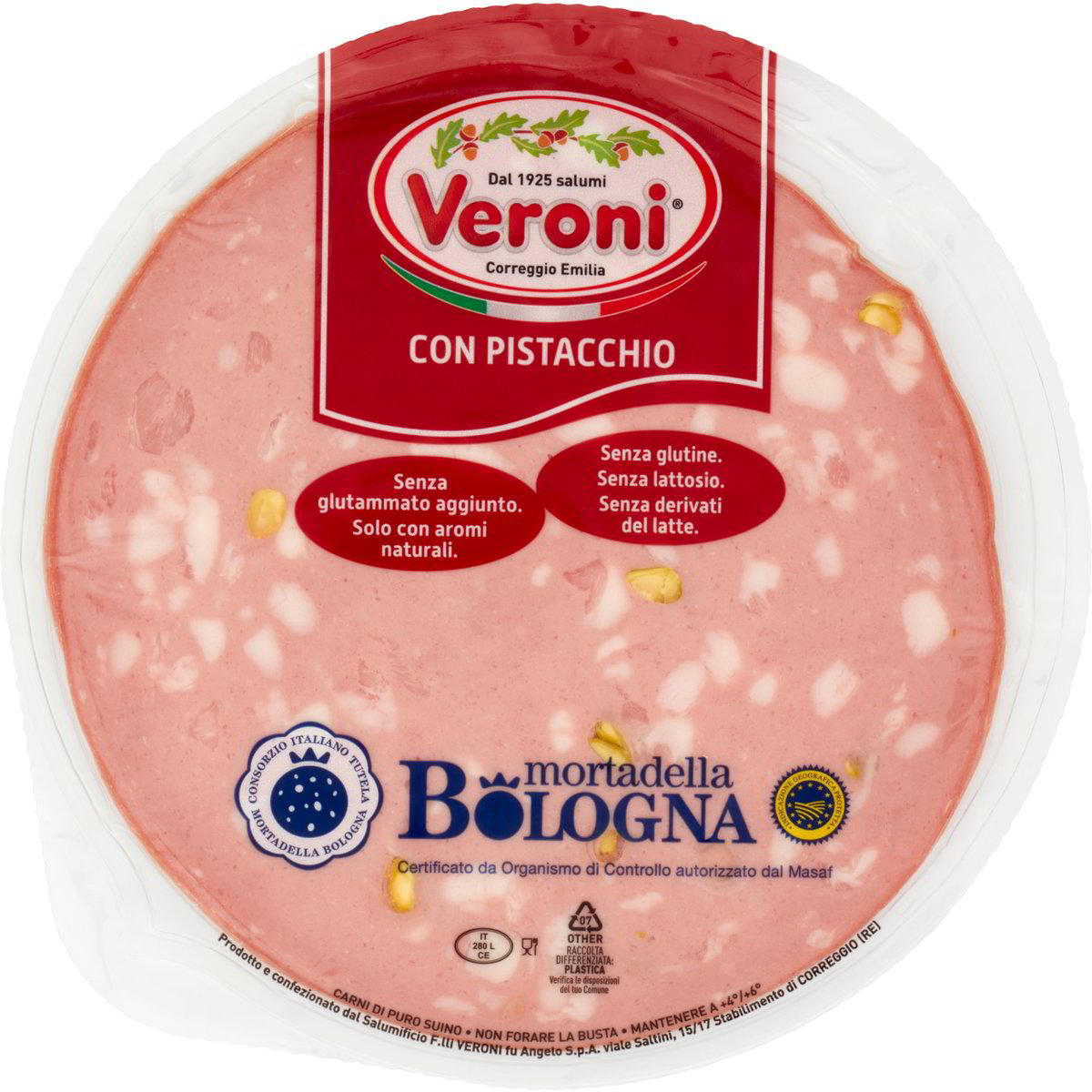 Mortadella bologna igp con pistacchio VERONI 180 G Coop Shop