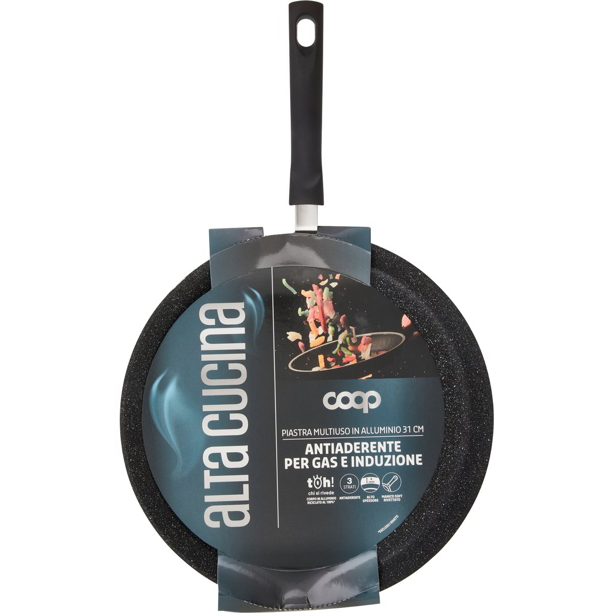 Padella alluminio alta cucina gas e induzione 31cm COOP 1 PZ - Coop Shop