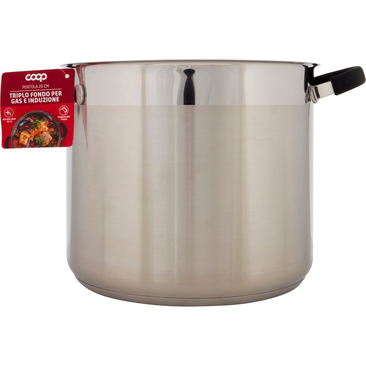 Casseruola Professionale Acciaio Inox 6 Litri - Forgast, Fondo Multistrato 3mm, Adatta A Induzione, Gas, Elettrico