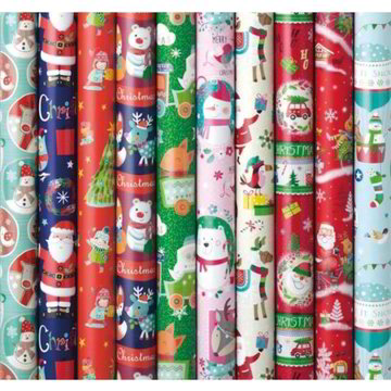 Carta Regalo Natalizia Double Face 45cm X 15m - Rotolo Di Carta Da Pacchi Riciclabile Con Motivi Di Fiocchi Di Neve E Alberelli - Perfetta Per Confezionare Regali Di Natale - 2