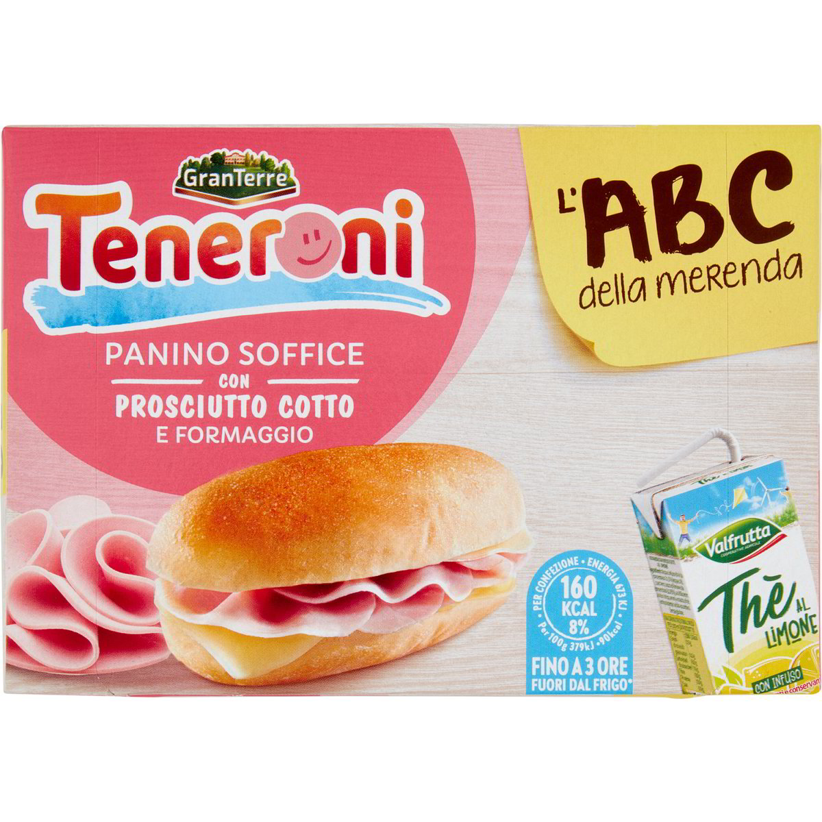 Merendine teneroni panino prosciutto cotto con tè CASA MODENA 1 PZ