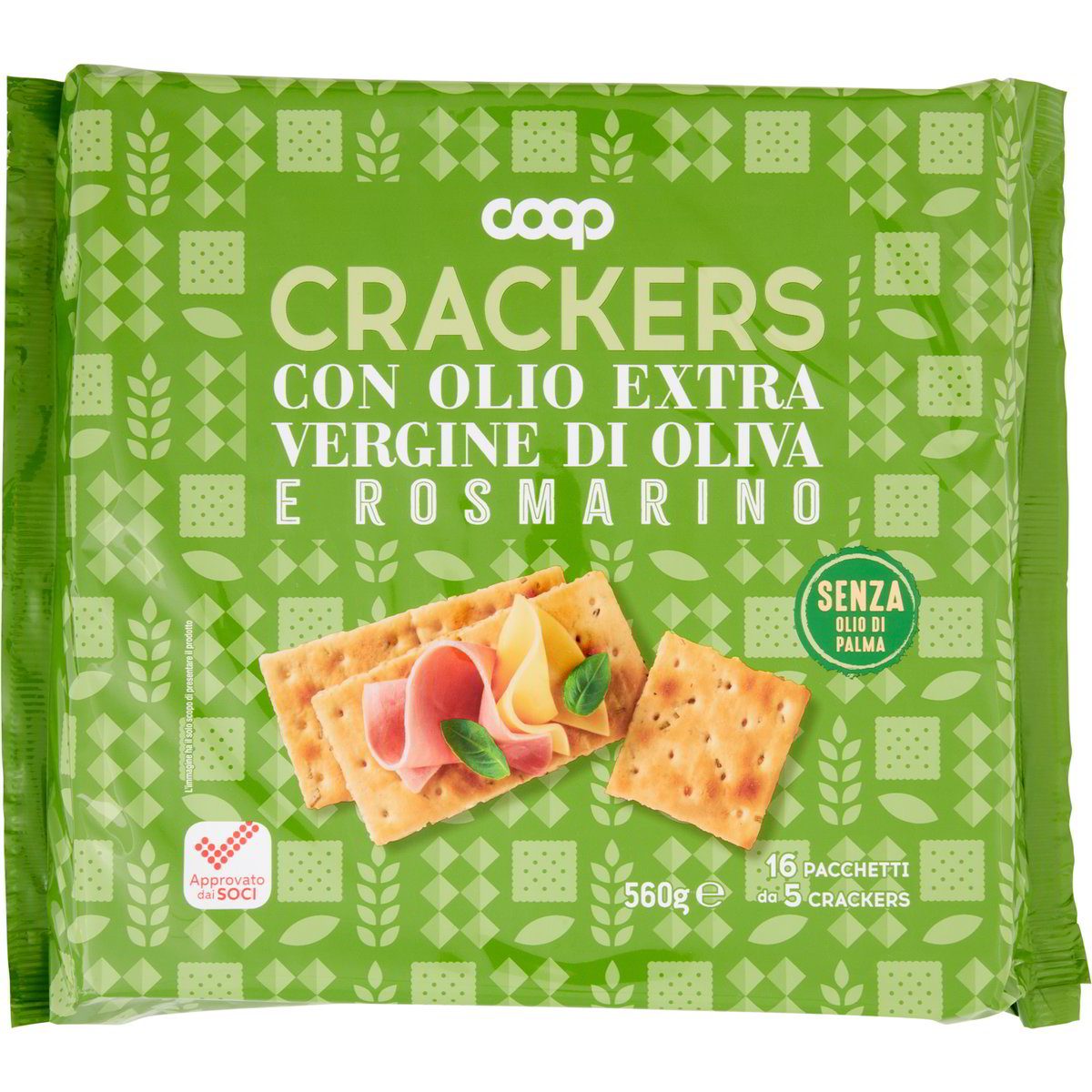 Crackers con olio extravergine oliva e rosmarino COOP 16 X 35 G - Coop Shop