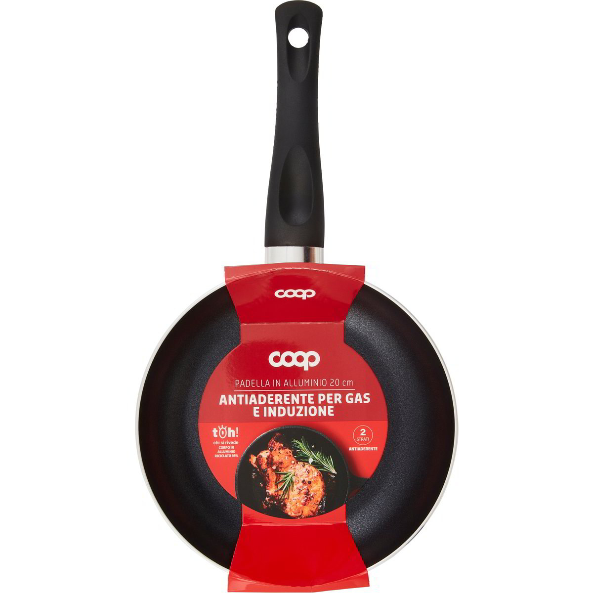 Tramontina Padella Antiaderente Professional 20 Cm 1L – Alluminio, Manico Inox Con Silicone, Senza PFOA