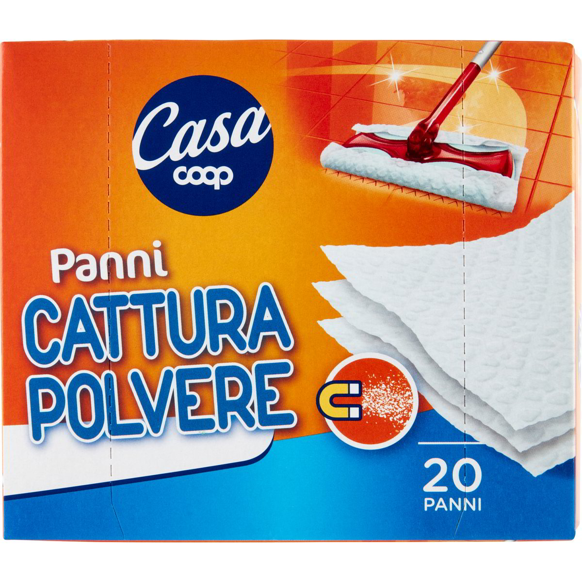 PANNI CATTURAPOLVERE L'UNICO 40 PZ. CM. 20X38 SCATOLA
