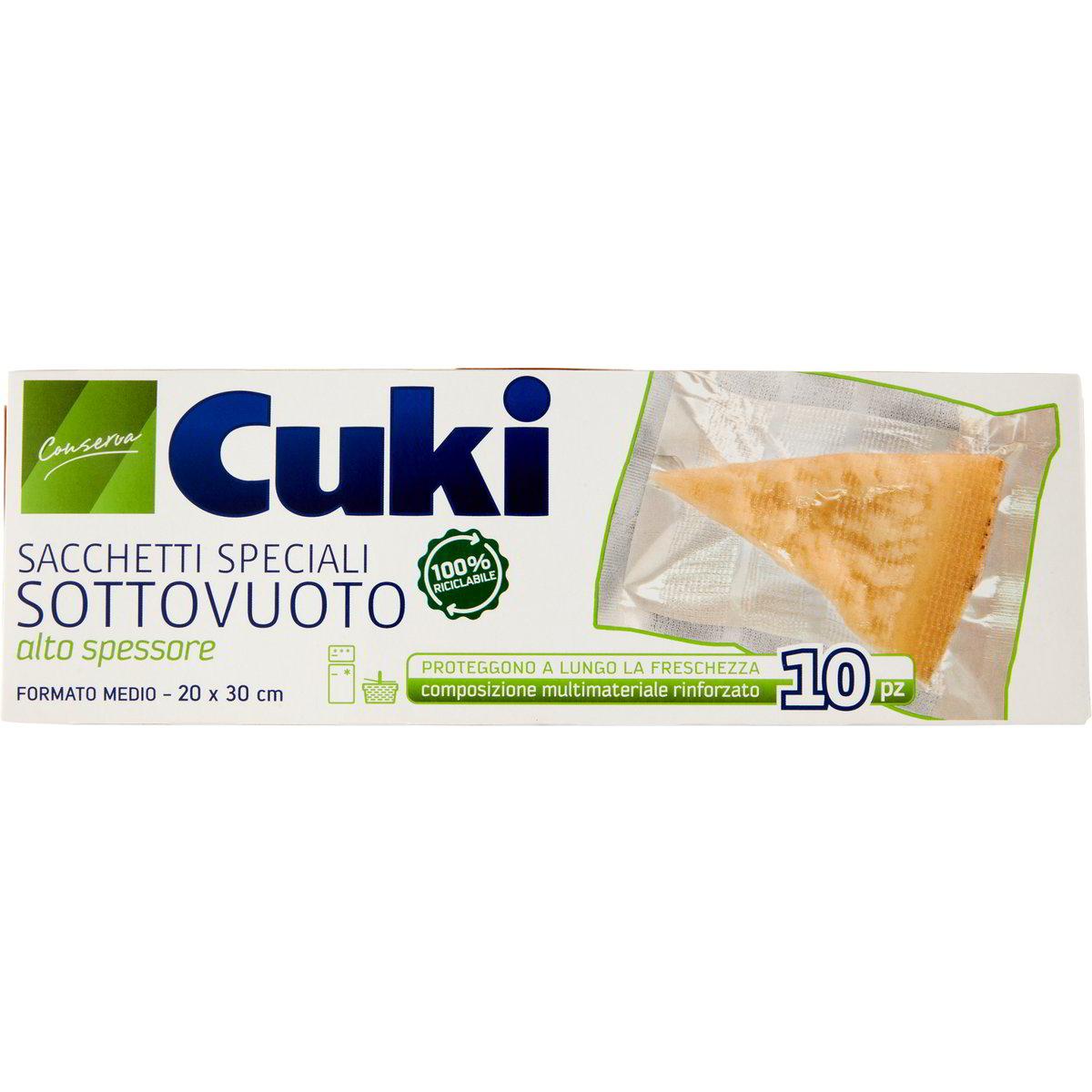 Sacchetti sottovuoto goffrati 25x30 cm