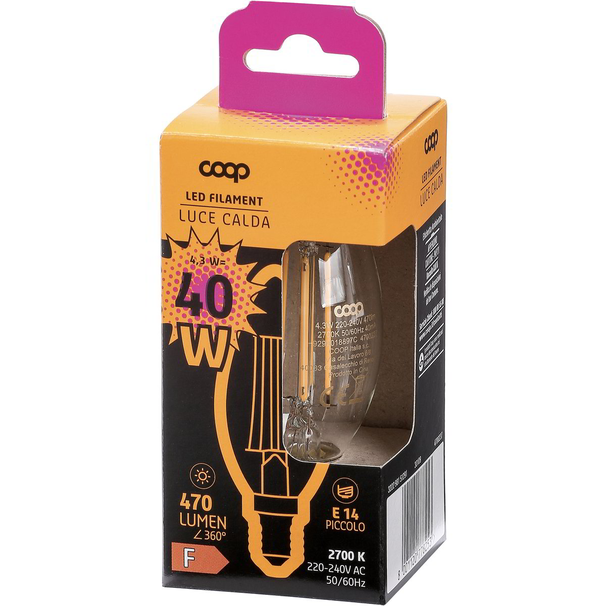 OFFERTA SET DI 20 LAMPADINE LED - ULTRALED - E14 P45-7W EQUIVALENTI A