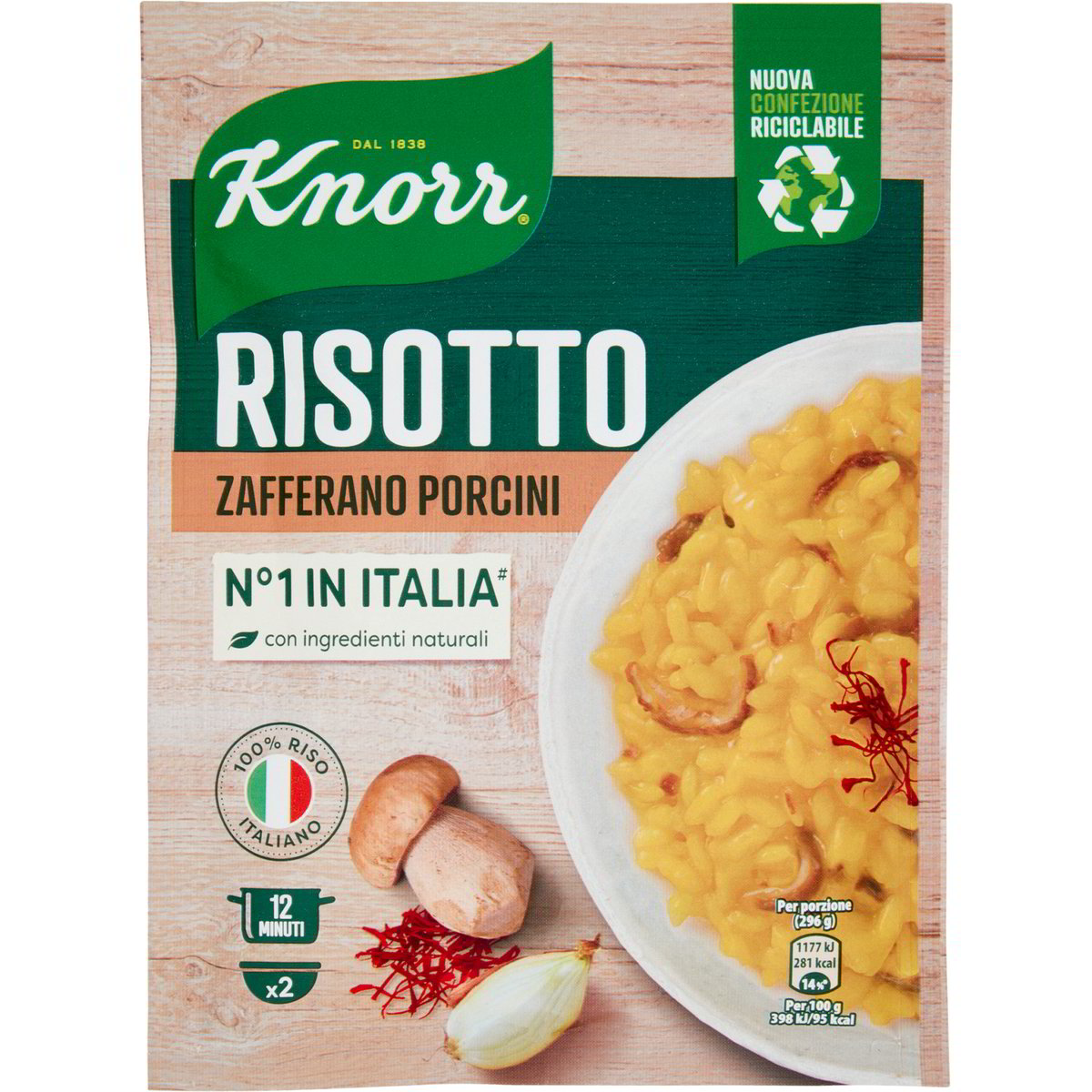 Risotto zafferano e porcini KNORR 175 G - Coop Shop