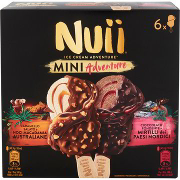 Stecco gelato mini adventure mix 2 gusti x6 NUII 253 G - Coop Shop