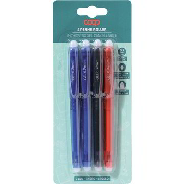 Set Di 4 Penne Cancellabili Color Marrone Con Ricarica Blu + 2 Gomme | Simpatiche Penne Riutilizzabili Per Ufficio E Scuola, Scrittura Liscia, Design Carino - 2