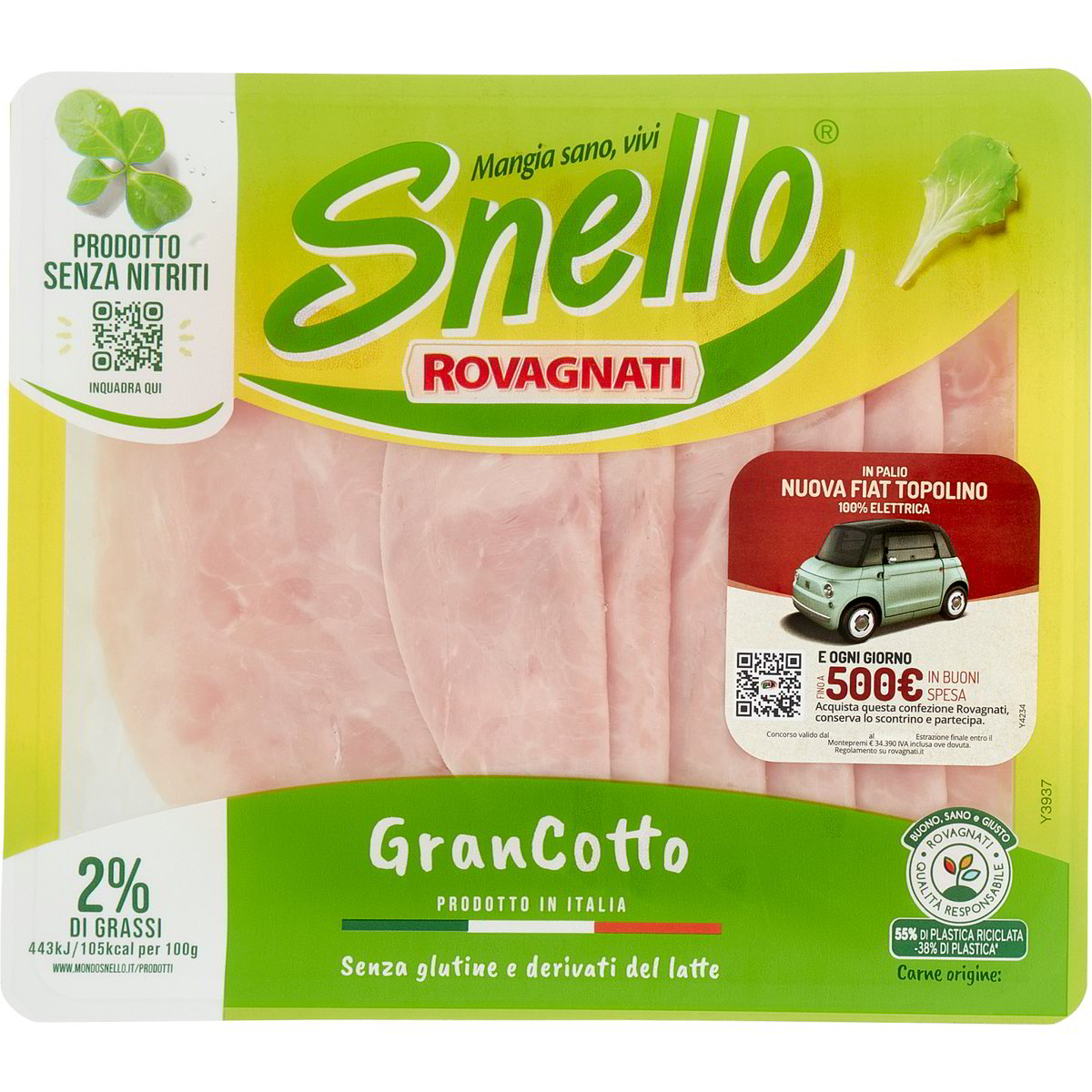 Prosciutto cotto snello grancotto ROVAGNATI 100 G - Coop Shop
