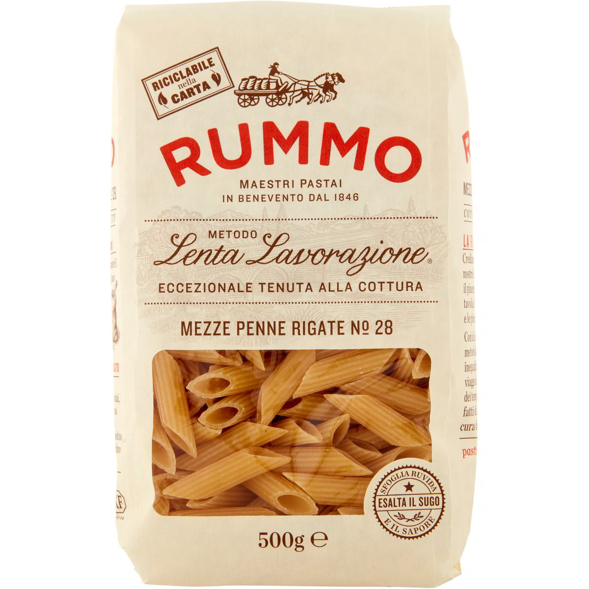 Penne mezze rigate n.28 RUMMO 500 G - Coop Shop
