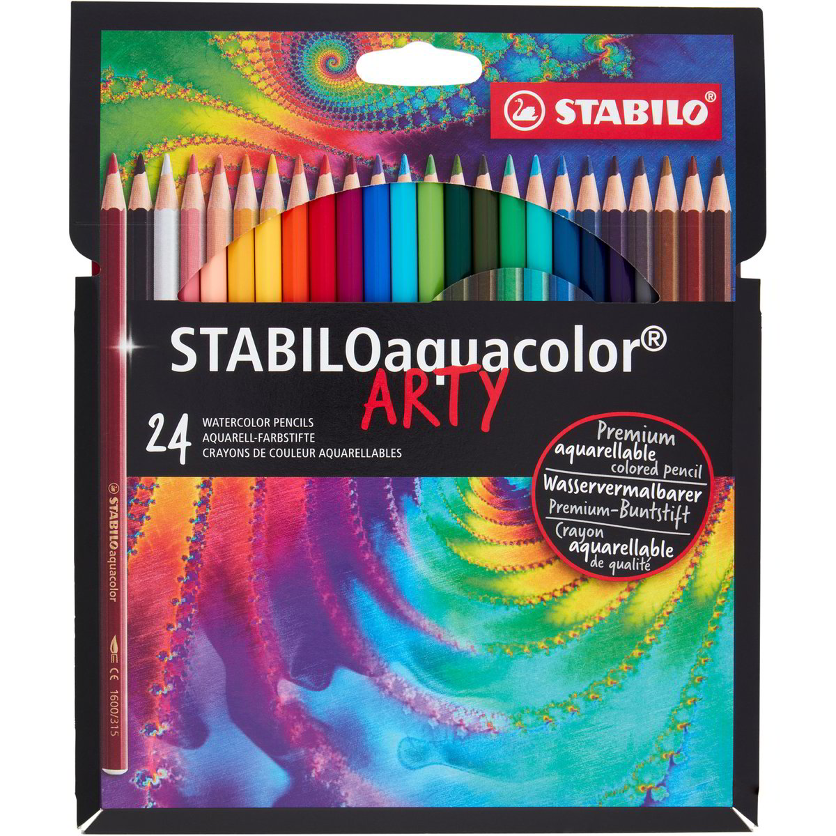Faber-Castell Matite Acquerellabili Albrecht Dürer – Set Da 3, Mina 3,8 Mm, Colore Nero