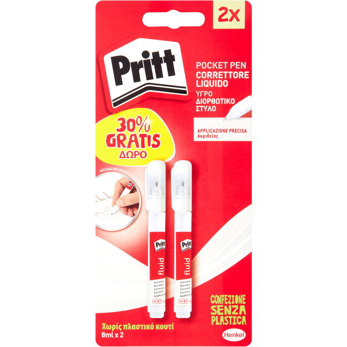 Correttore Liquido Pritt Pocket Pen - 5 Penne Da 8ml Con Micropunta Metallica - Foto 8