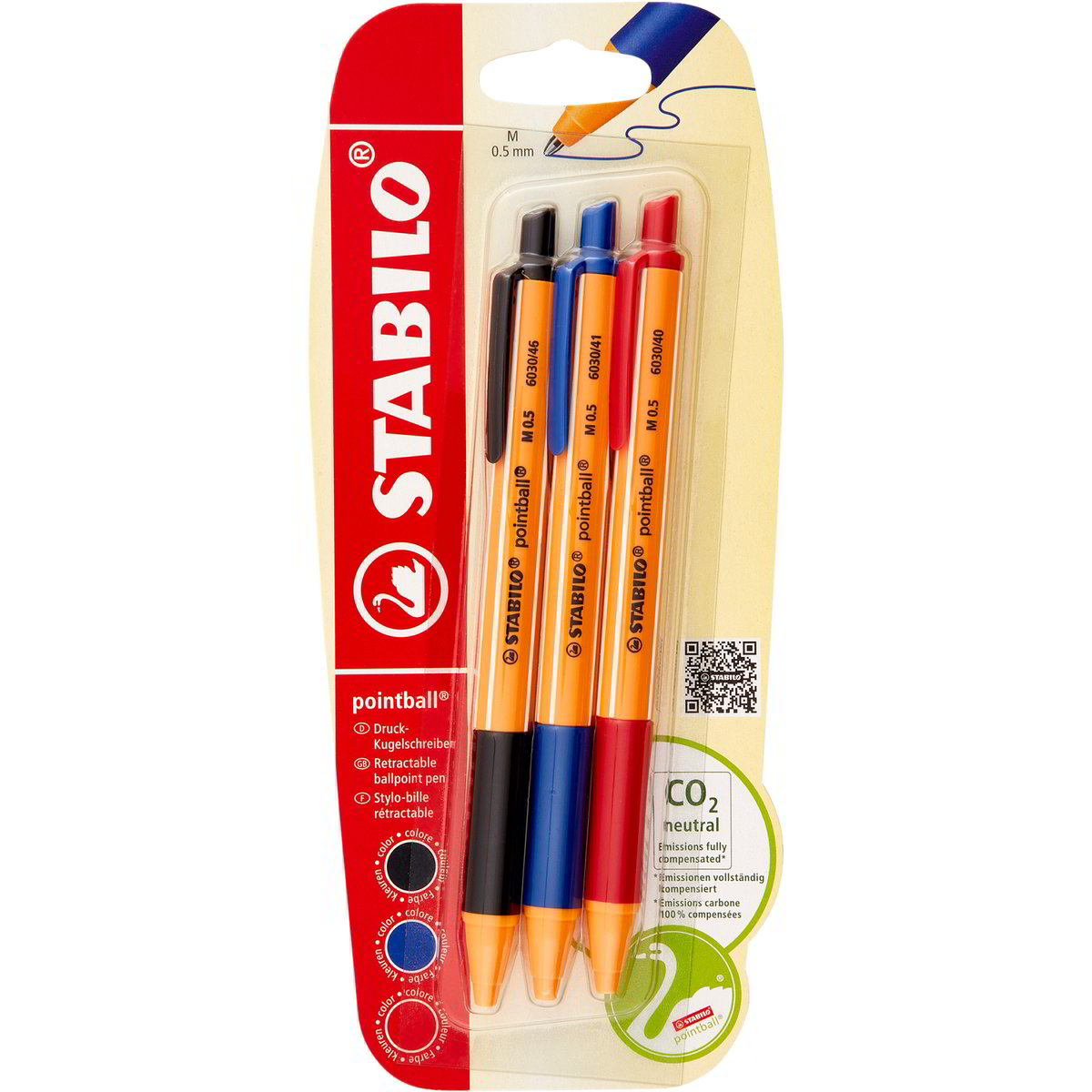 PENNA SFERA POINTBALL STABILO VERDE