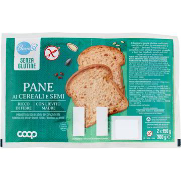 Pane ai cereali e semi a fette COOP - BENE SI' 2 X 150 G - Coop Shop