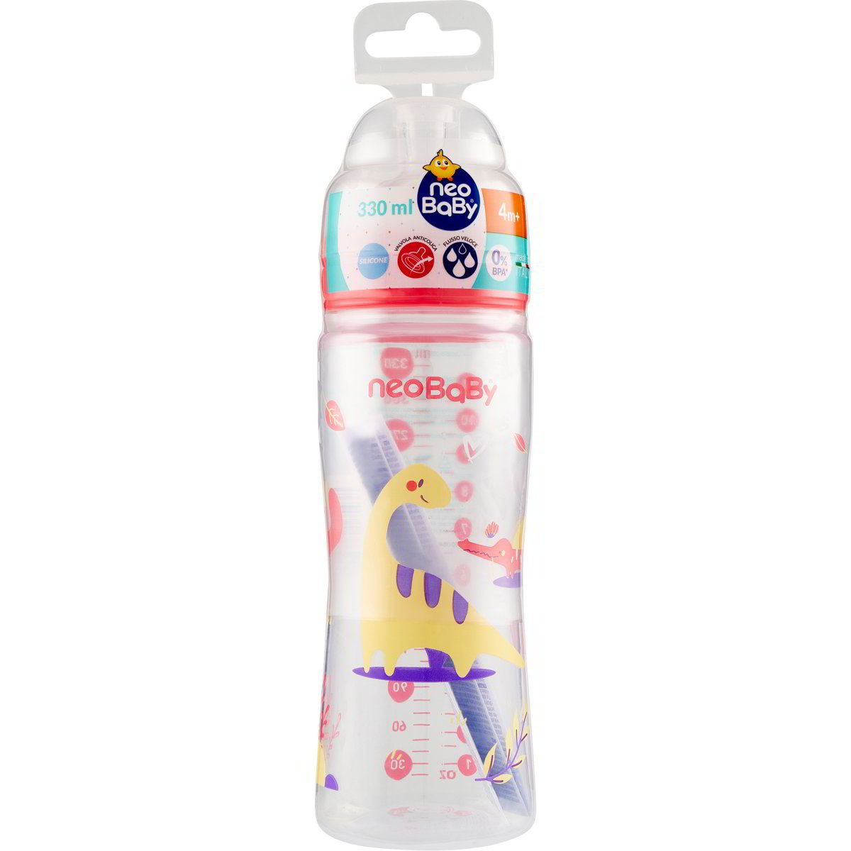 ecoLab Steilbrustflaschen Klarglas 500ml Eh Glassto. NS24/29 Nr. E-1440