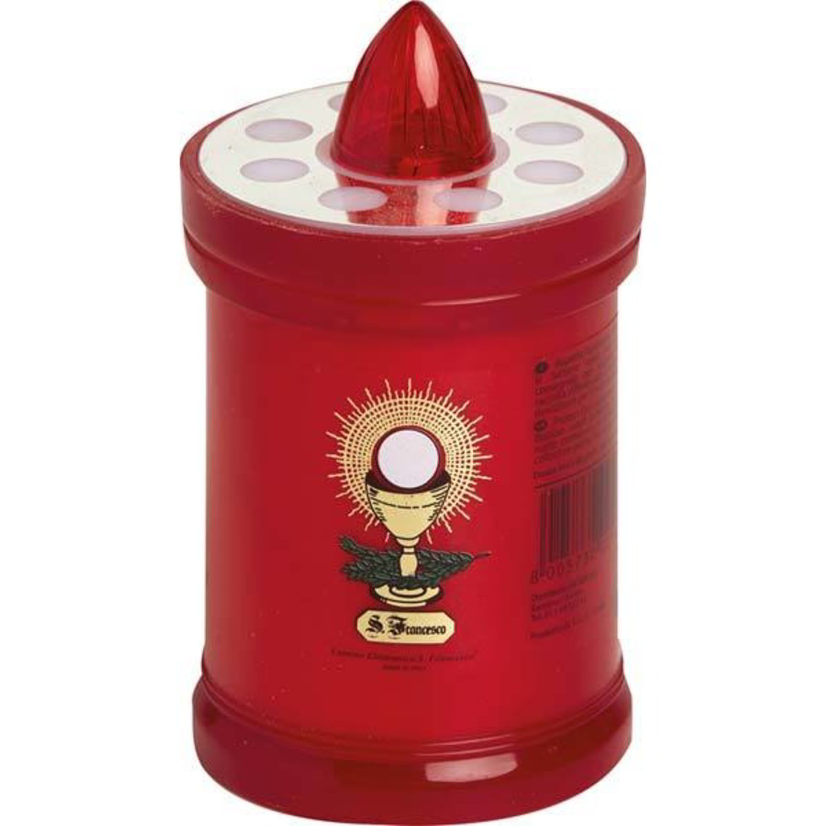 Lumino Settimanale Rosso - 24 Cm Altezza, 8 Cm Diametro, Per Cimitero O Ricordo - Foto 7