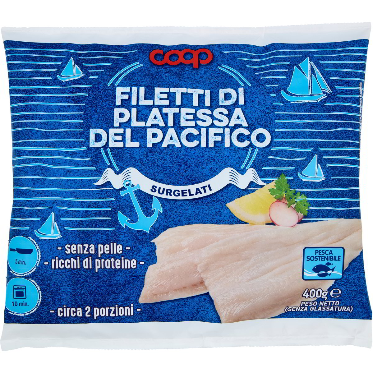 Filetti Md Platessa filetti del pacifico COOP 400 G - Coop Shop