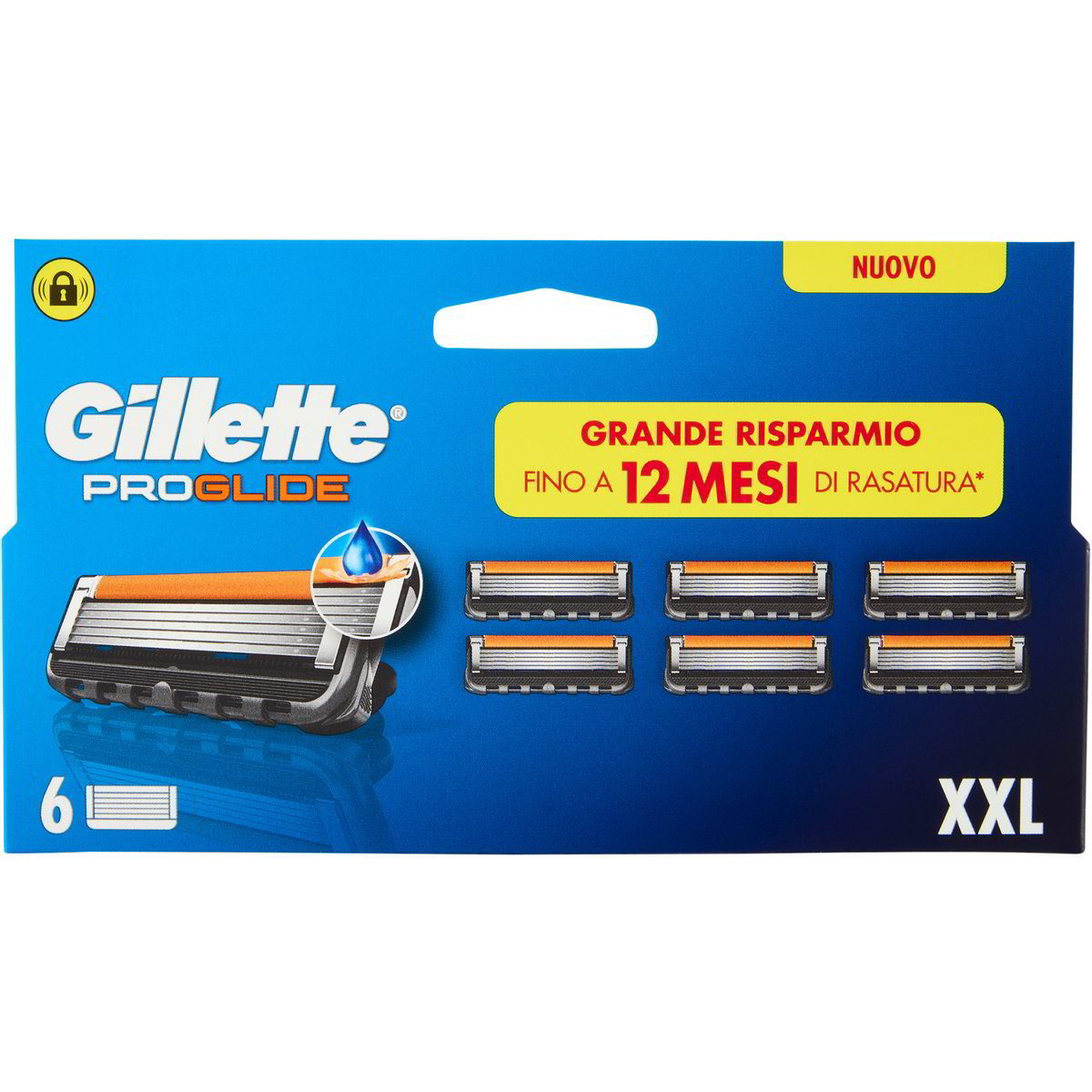 3 Lame Di Ricambio GILLETTE FUSION PROSHIELD Ricariche Rasoio - Foto 2