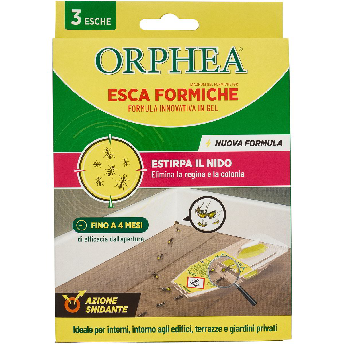 Esca insetticida formiche ORPHEA 3 X 5 G - Coop Shop