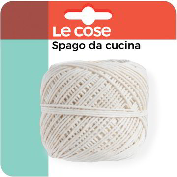 Spago Da Cucina In Cotone Con 2 Rotoli - Corda Per Arrosti, Pollame, BBQ E Campeggio - Dispenser In Acciaio Inox