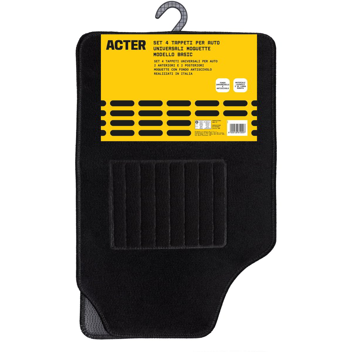 Tappetini Auto Carmat Hoaccy02Bc1624b Per Honda Accord VII (2002-2008) – Set Di 4 Pezzi In Feltro 100% Polipropilene - 4
