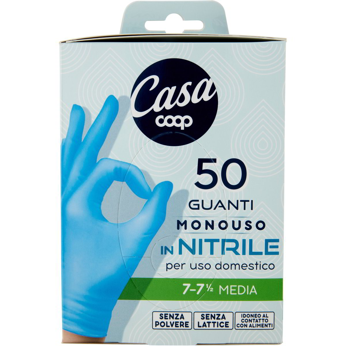 Guanti In Nitrile Lampa - Confezione Da 50 Pezzi Per Officina E Lavori (Taglia M) - Foto 6