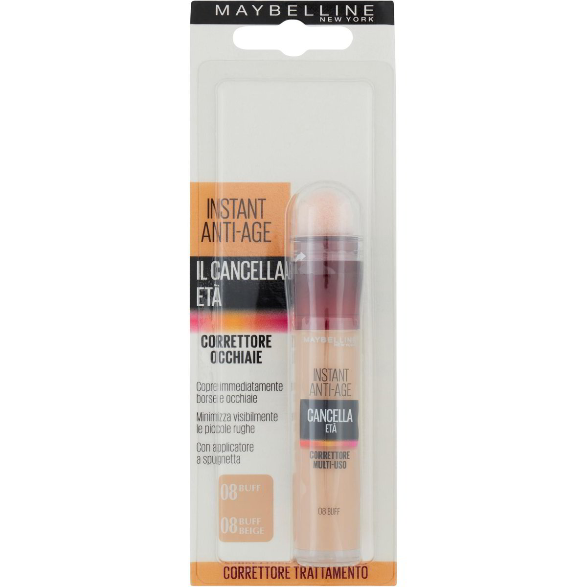 Buff Eraser Correttore instant eraser 08 buff MAYBELLINE 1 PZ - Coop Shop
